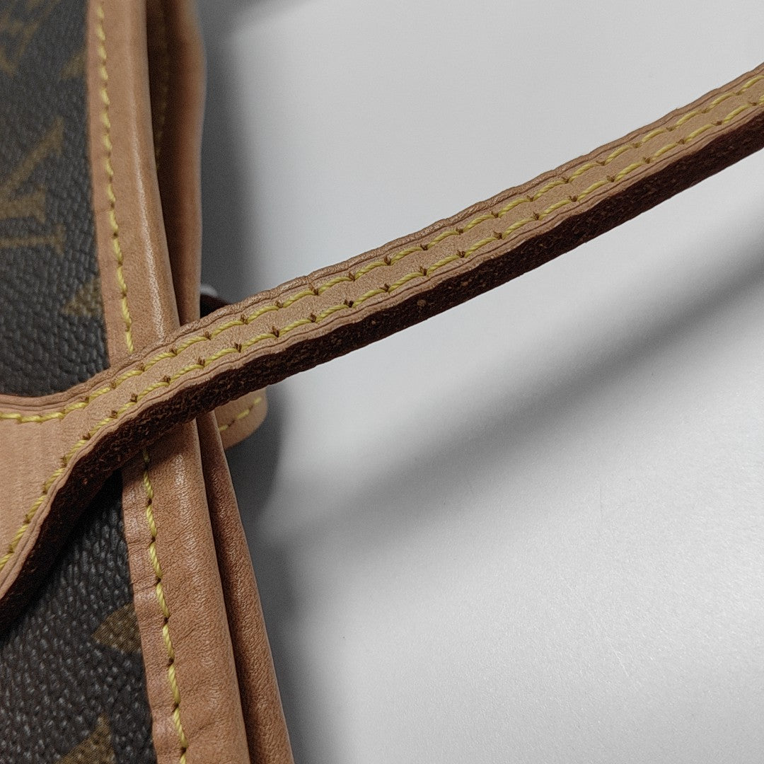 NEVERFULL MM Monogram Coated Canvas Brown