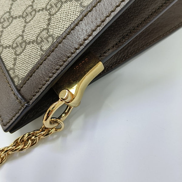 Ophidia Small Monogram Coated Canvas Beige