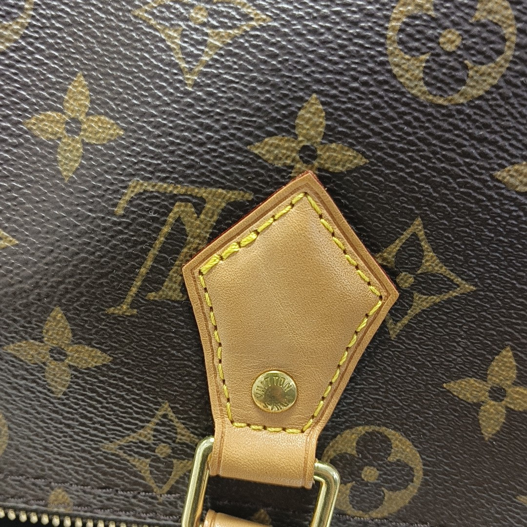 SPEEDY 30 Monogram Coated Canvas Brown