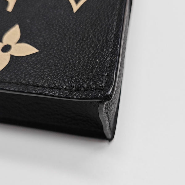 SAC PLAT Mini Monogram Calfskin Black