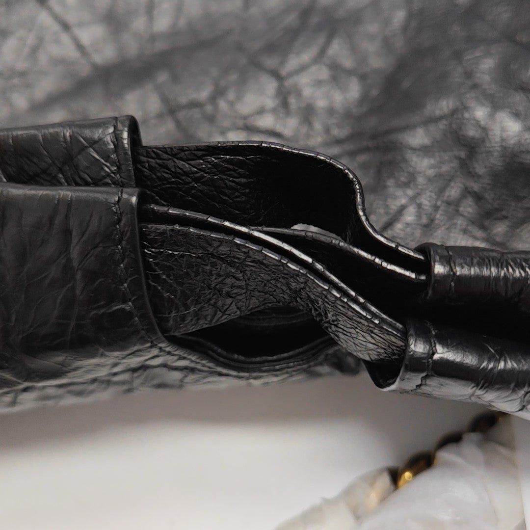 Calfskin Shoulder Bag Black