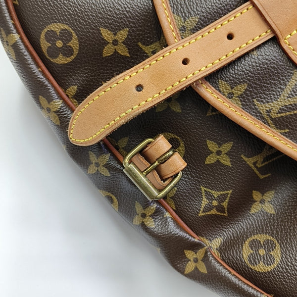 SAUMUR Monogram Coated Canvas Brown