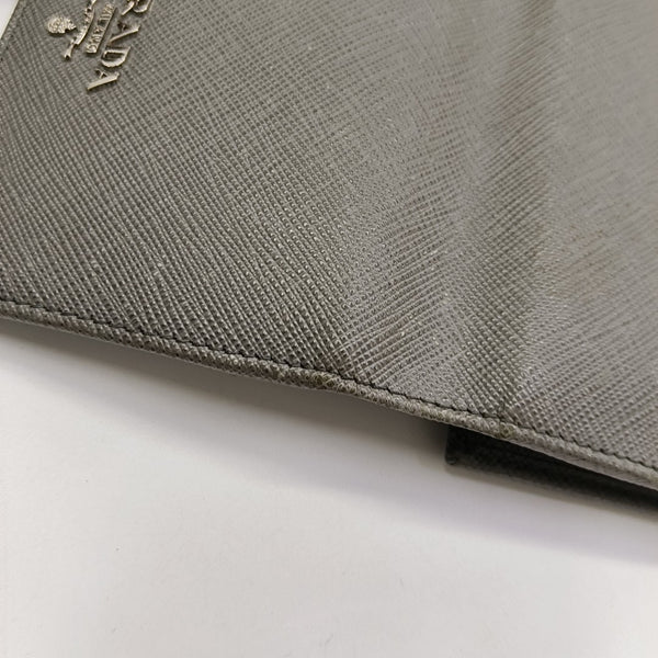 Saffiano Calfskin Wallet Gray