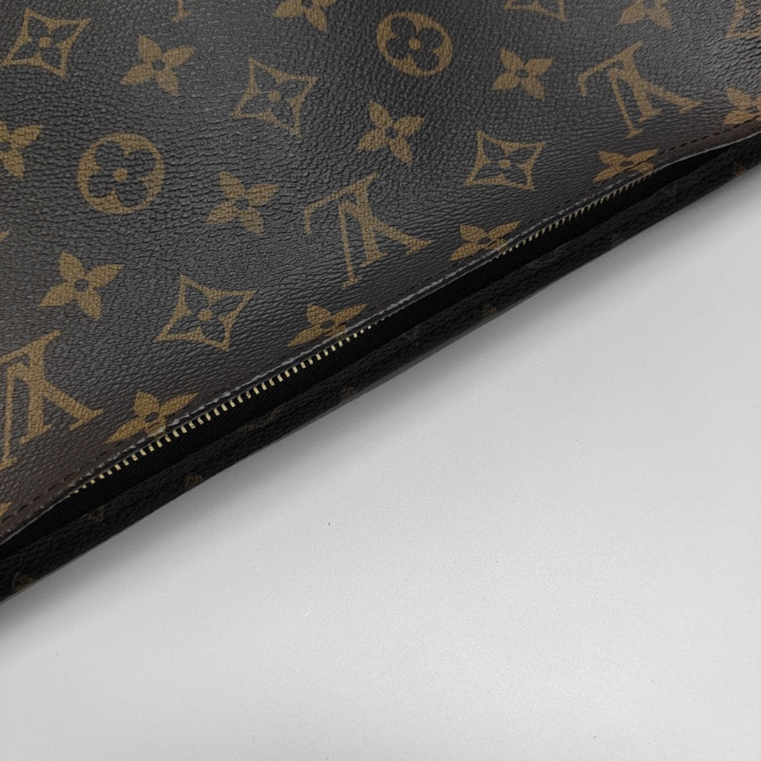 TOILET POCKET 26 Monogram Coated Canvas Brown