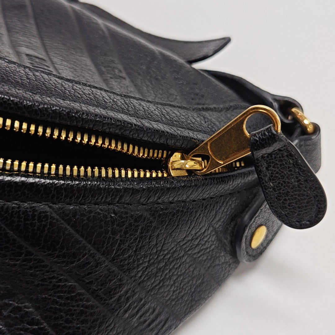 Souvenirs Quilted Calfskin Black