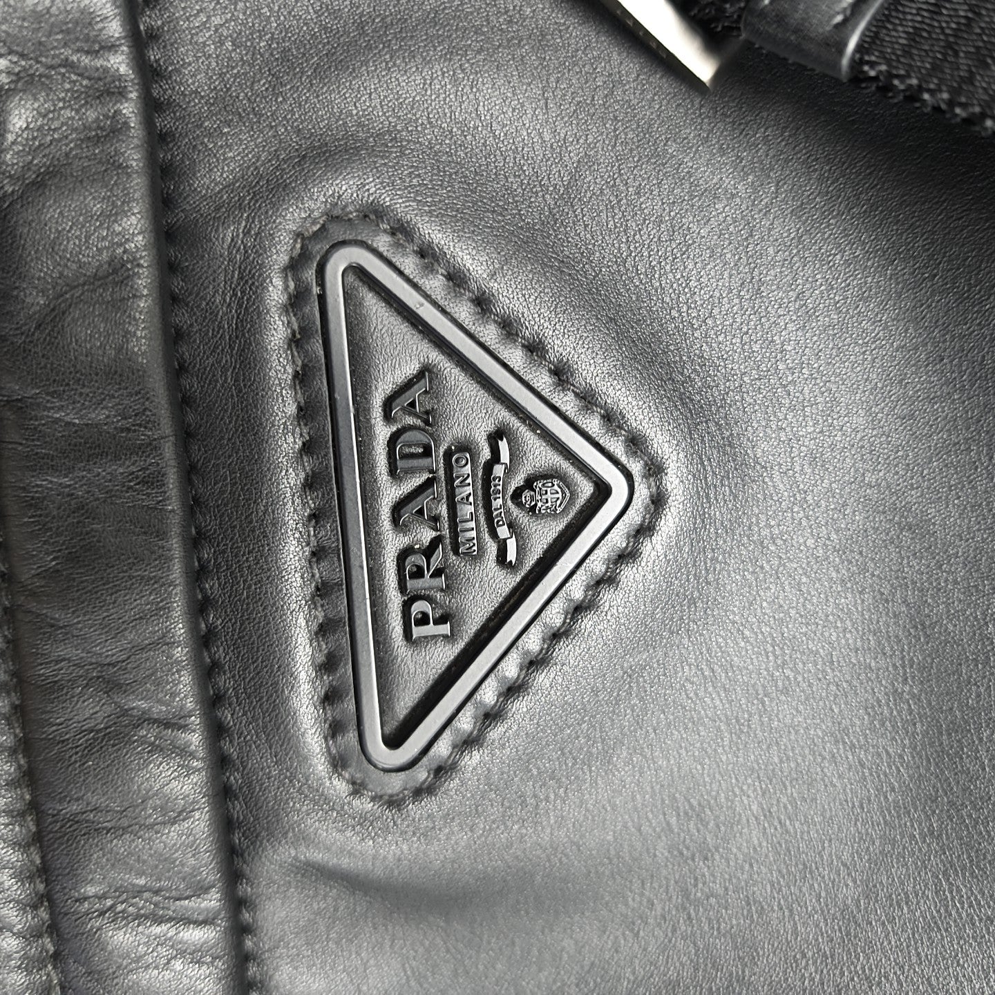 Calfskin Shoulder Bag Black