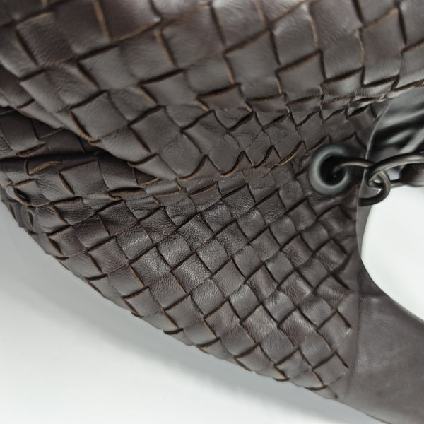 Calfskin Top Handle Bag Brown