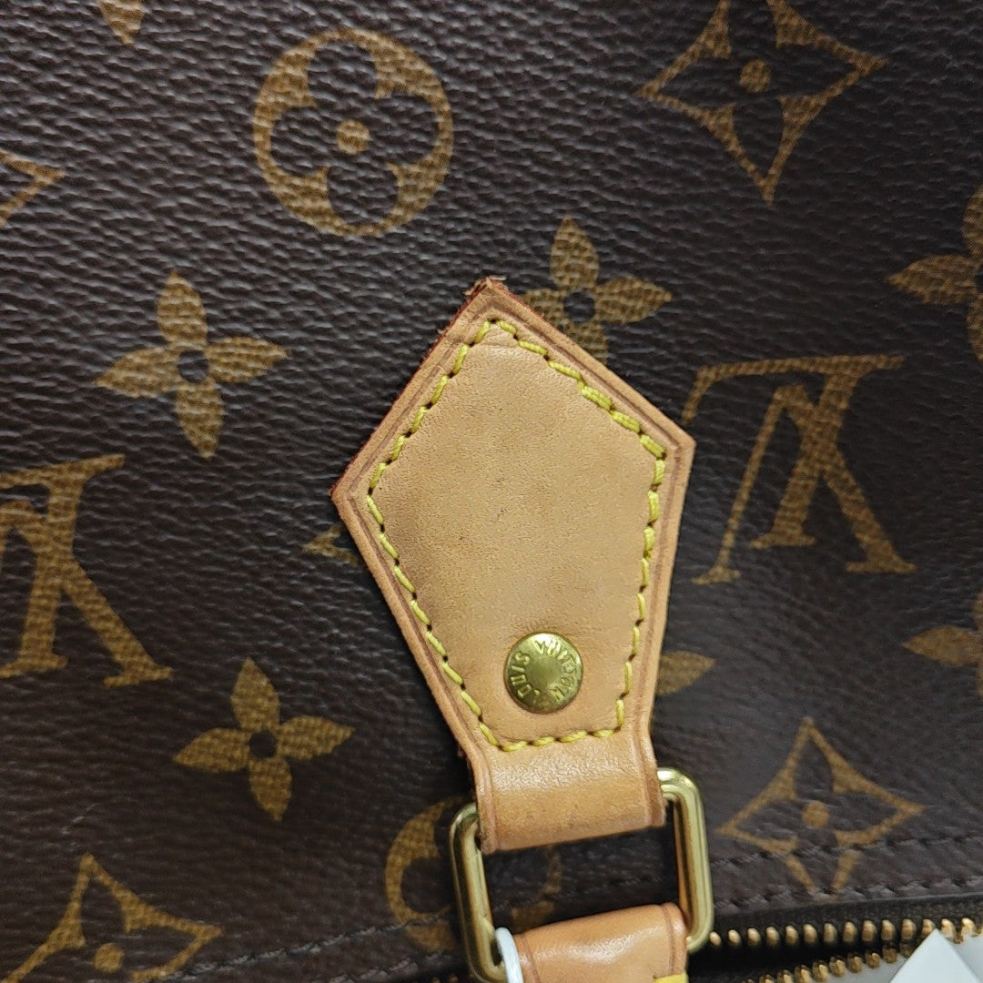 SPEEDY 25 Monogram Coated Canvas Brown