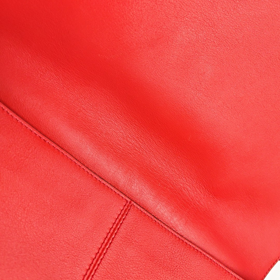 Calfskin Shoulder Bag Red