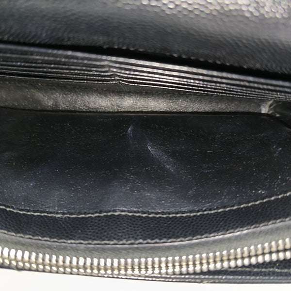 MONOGRAM Medium Chevron Calfskin Black