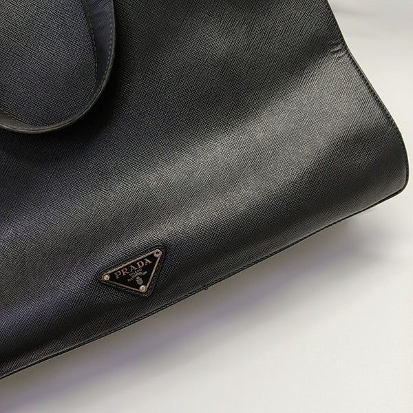 Saffiano Calfskin Tote Bag Black