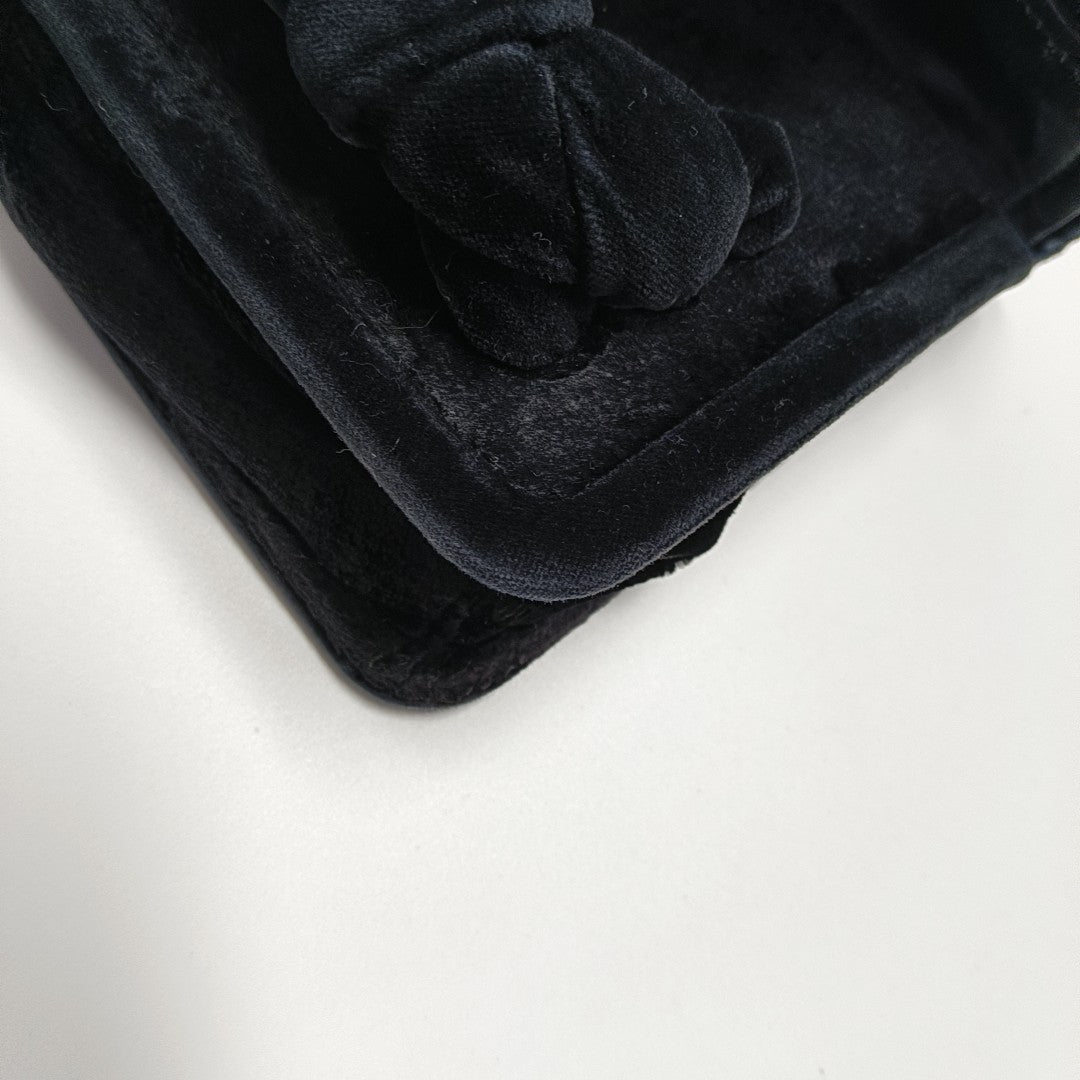 Fabric Shoulder Bag Black