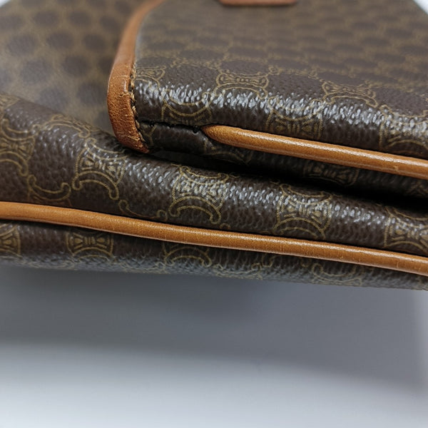 MACADAM CLUTCHES Coated Canvas Brown