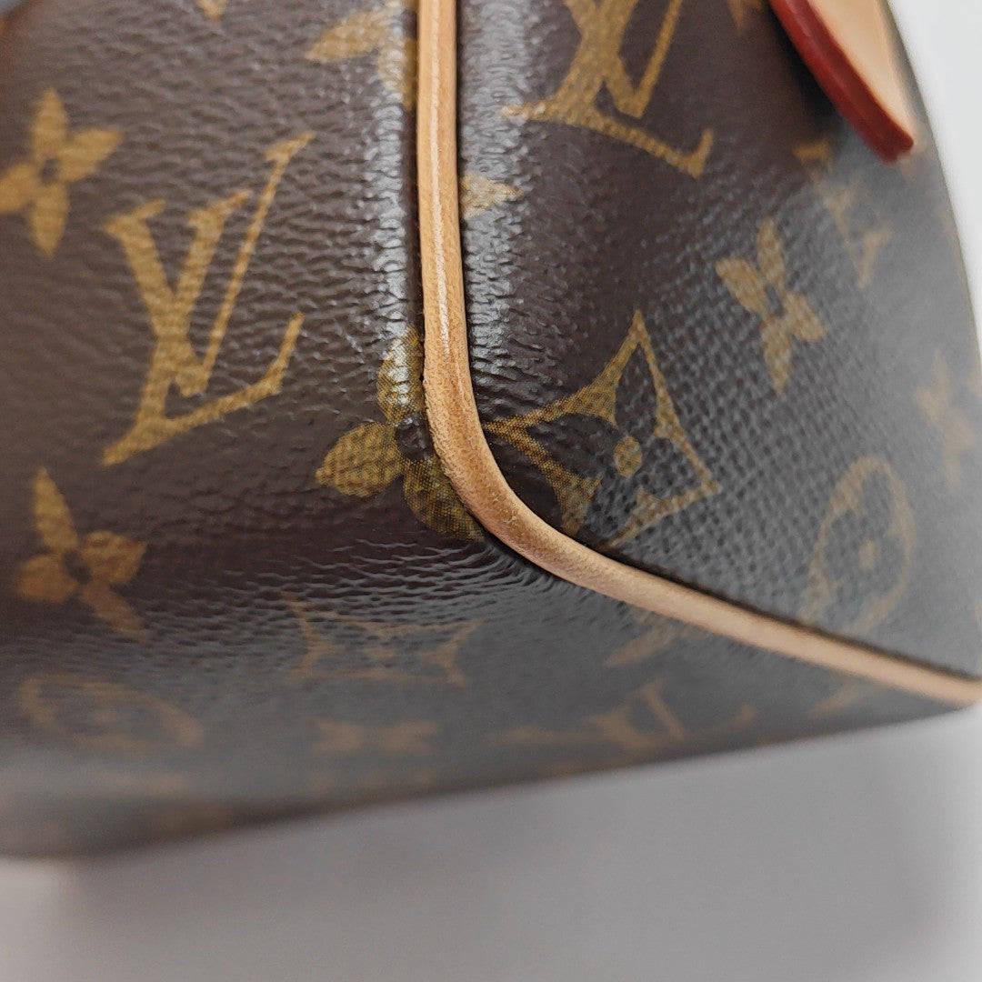 SPEEDY 20 Monogram Coated Canvas Brown