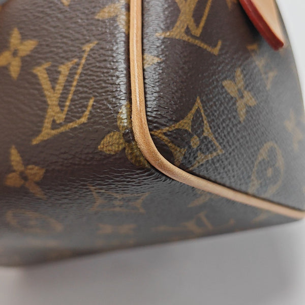 SPEEDY 20 Monogram Coated Canvas Brown