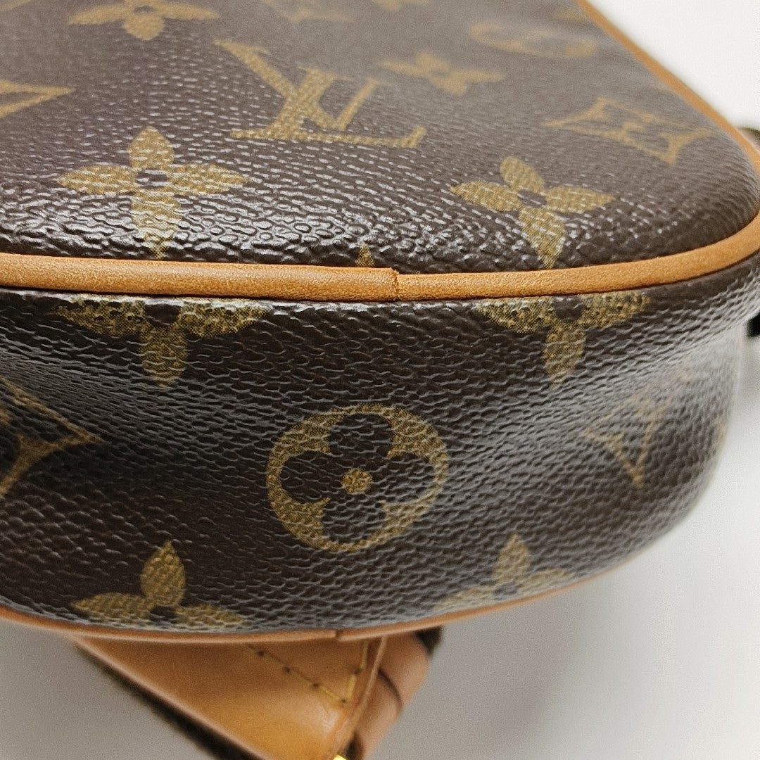 GANGE Monogram Coated Canvas Brown