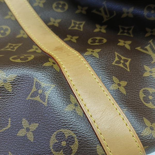 KEEPALL 60 Monogram Coated Canvas Brown