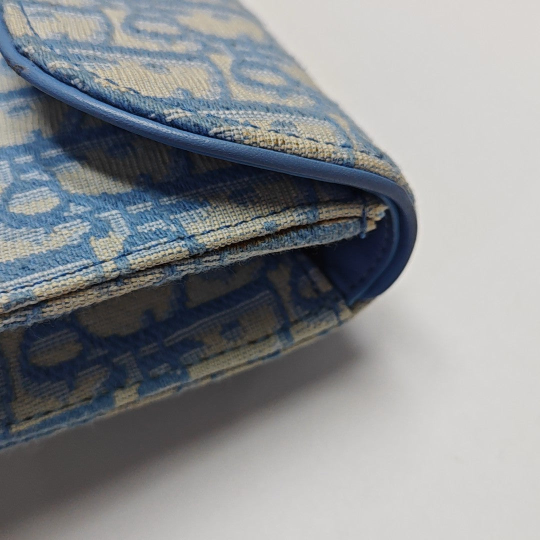 Saddle Mini Oblique Canvas Blue