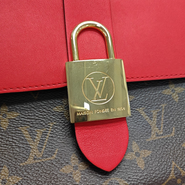 LOCKY BB Monogram Coated Canvas Red