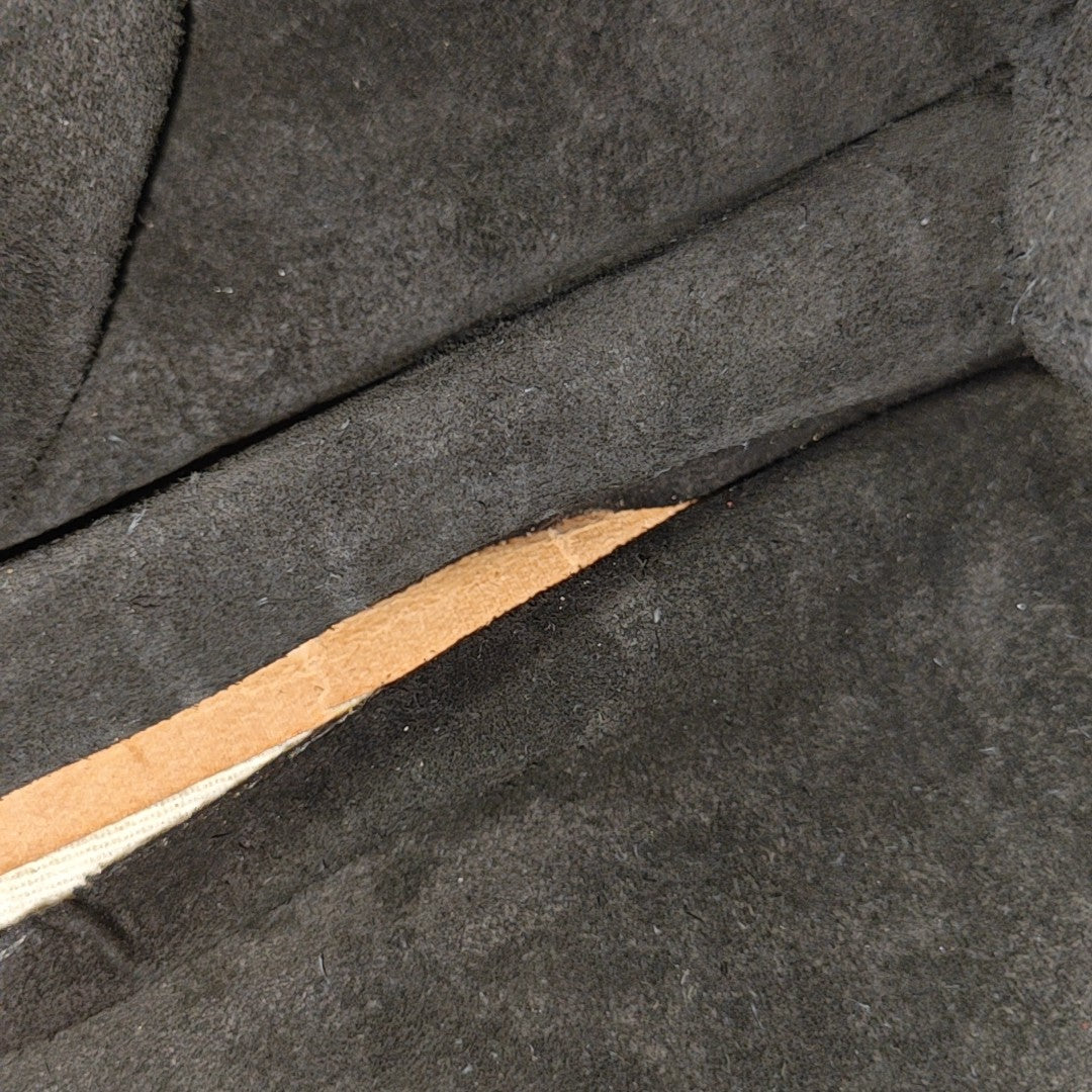 Suede Top Handle Bag Brown