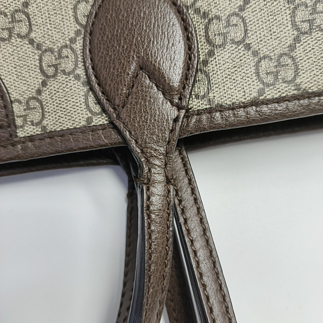 Monogram Coated Canvas Top Handle Bag Beige