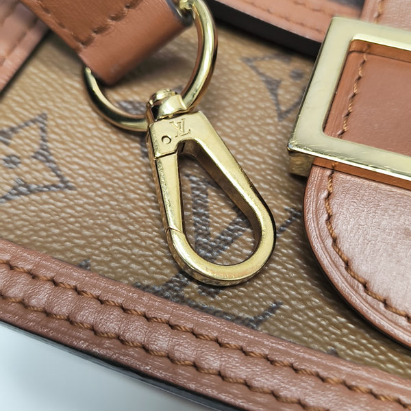 DAUPHINE Mini Monogram Coated Canvas Brown