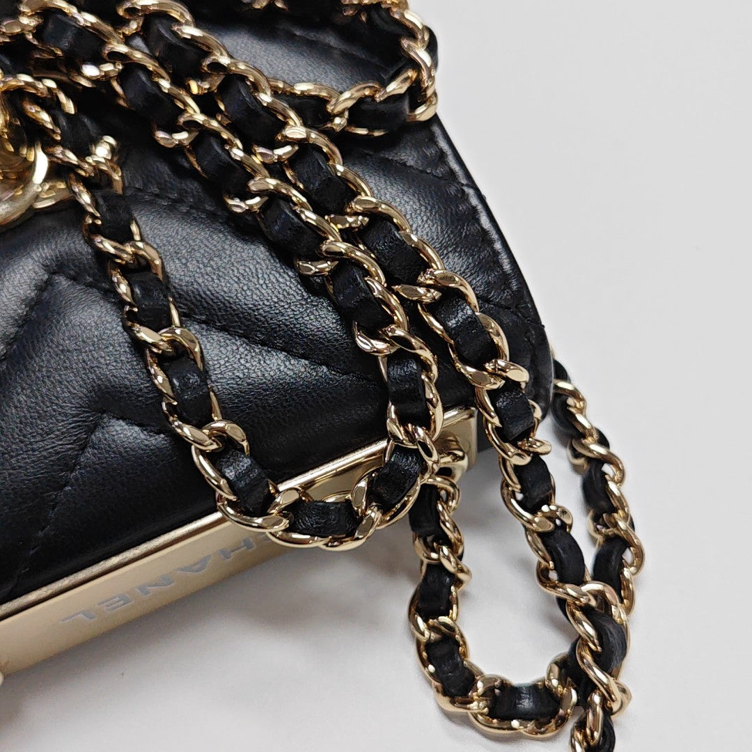 TRENDY CC Quilted Lambskin Black
