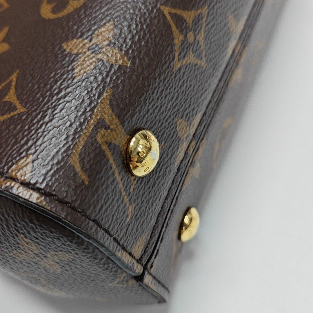 CLUNY PM Monogram Coated Canvas Brown