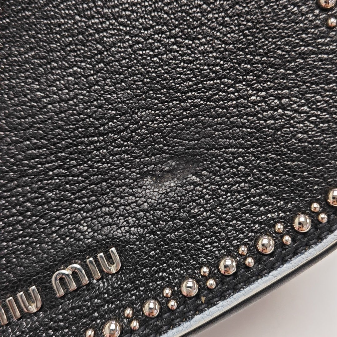 Miu Lady Calfskin Black