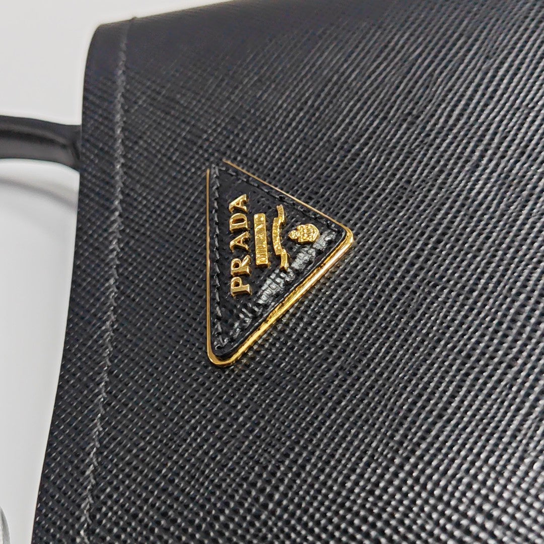 Panier Small Saffiano Calfskin Black