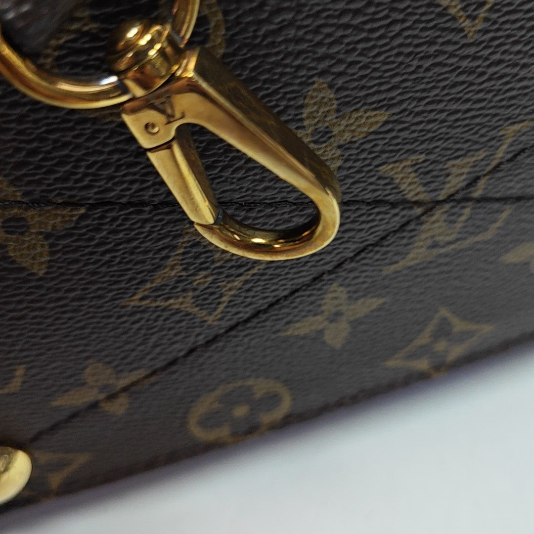 MONTAIGNE Monogram Coated Canvas Brown