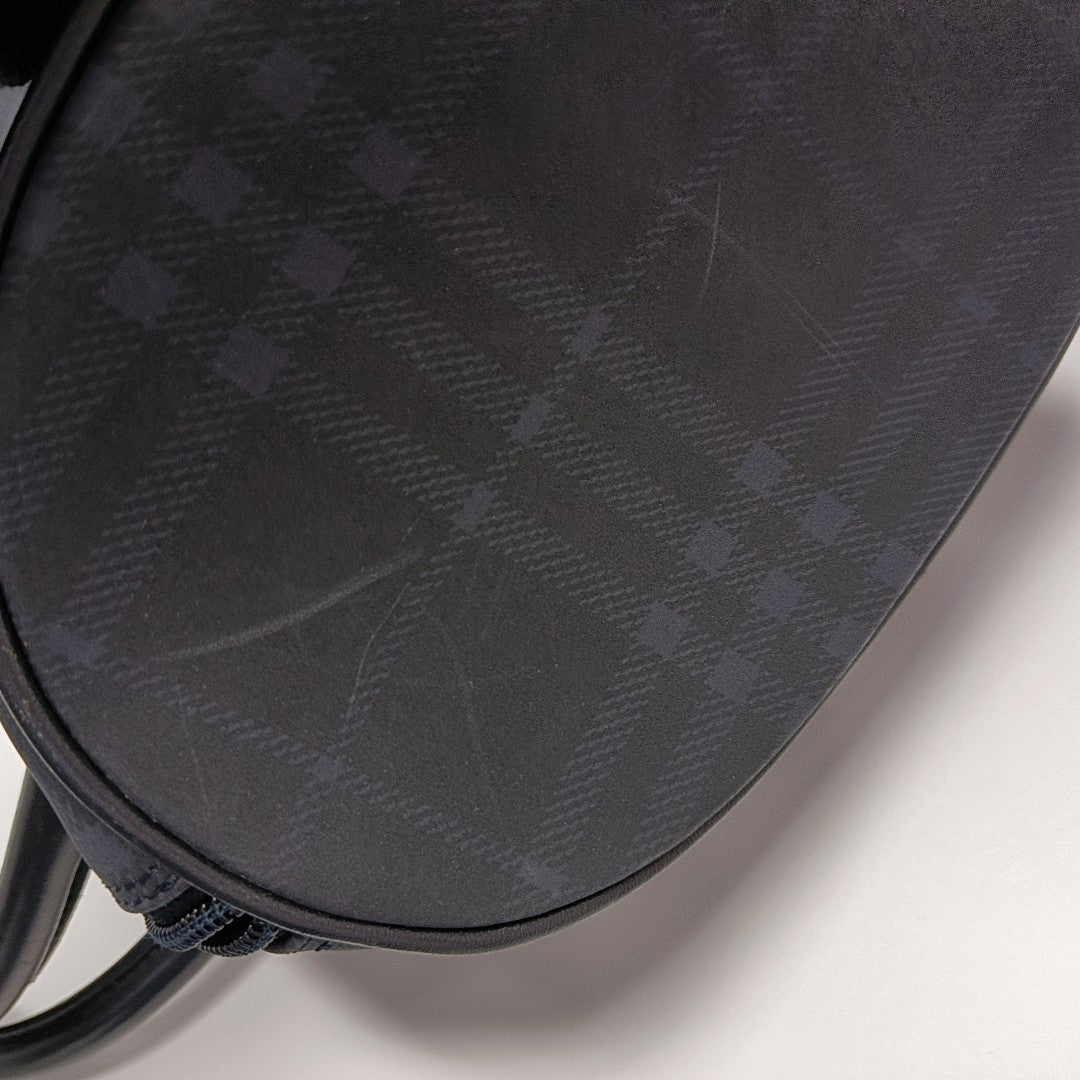 Coated Canvas Top Handle Bag Black