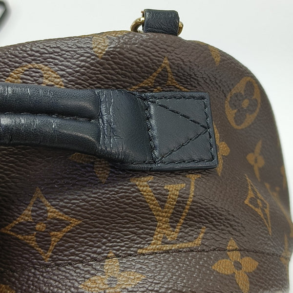 PALM SPRINGS Mini Monogram Coated Canvas Brown