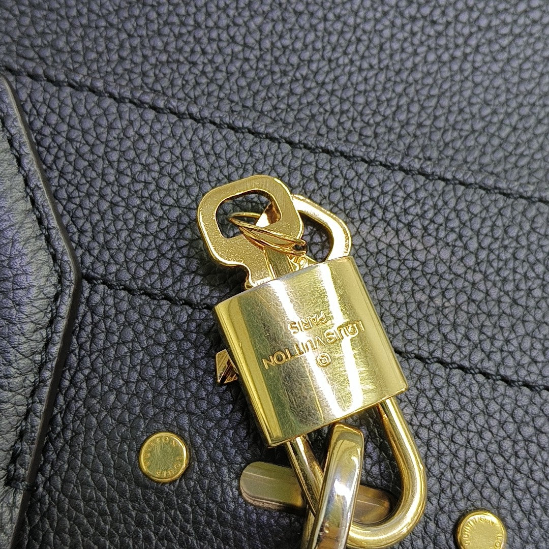 CITY STEAMER PM Calfskin Black