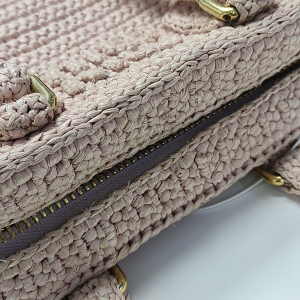 Fabric Shoulder Bag Pink
