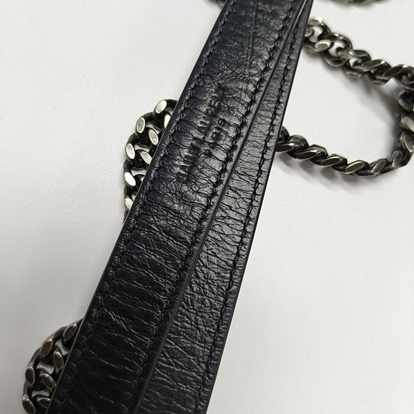 NIKI Small Chevron Calfskin Black