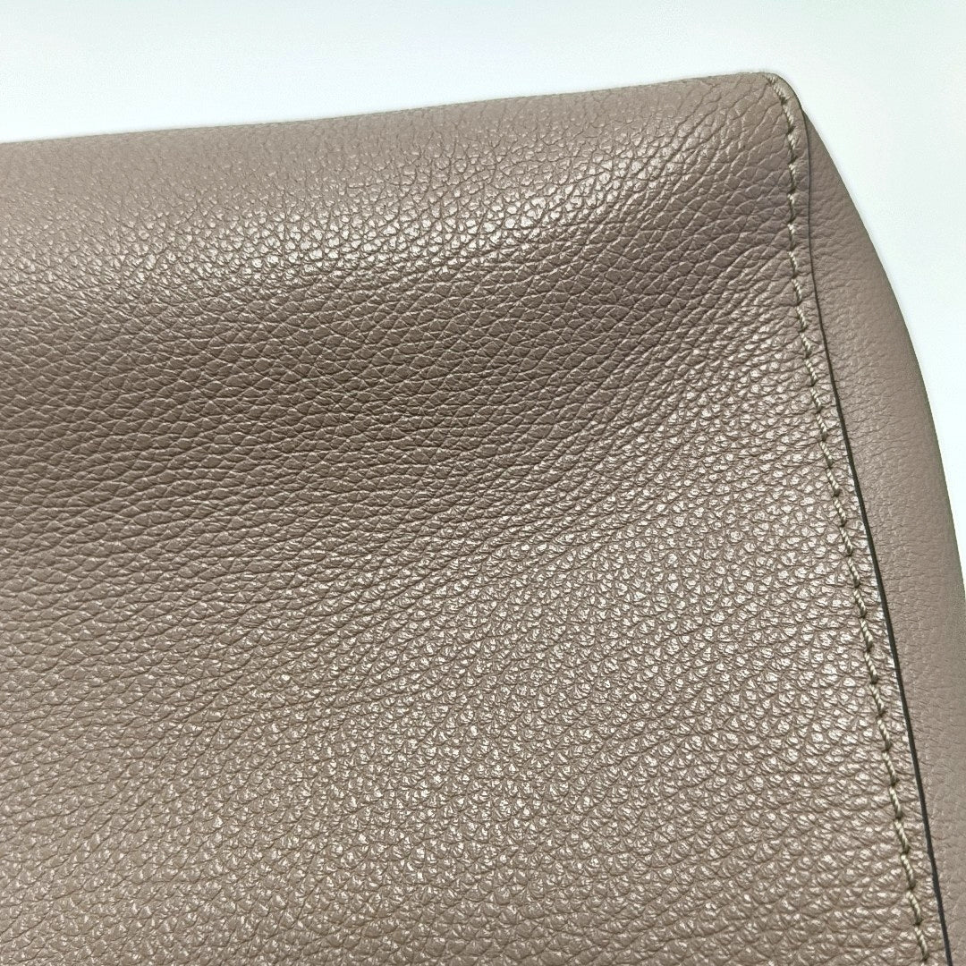Authenticated pre-owned  LOCKME Calfskin Gray - Shoulder Bag at Looply