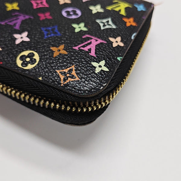 LV × TM ZIPPY Monogram Coated Canvas Black Wallet
