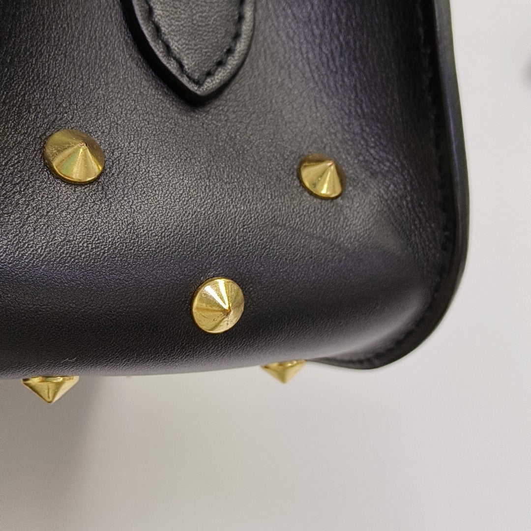 Calfskin Shoulder Bag Black