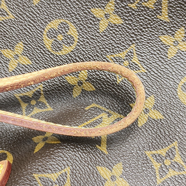 NEVERFULL MM Monogram Coated Canvas Brown