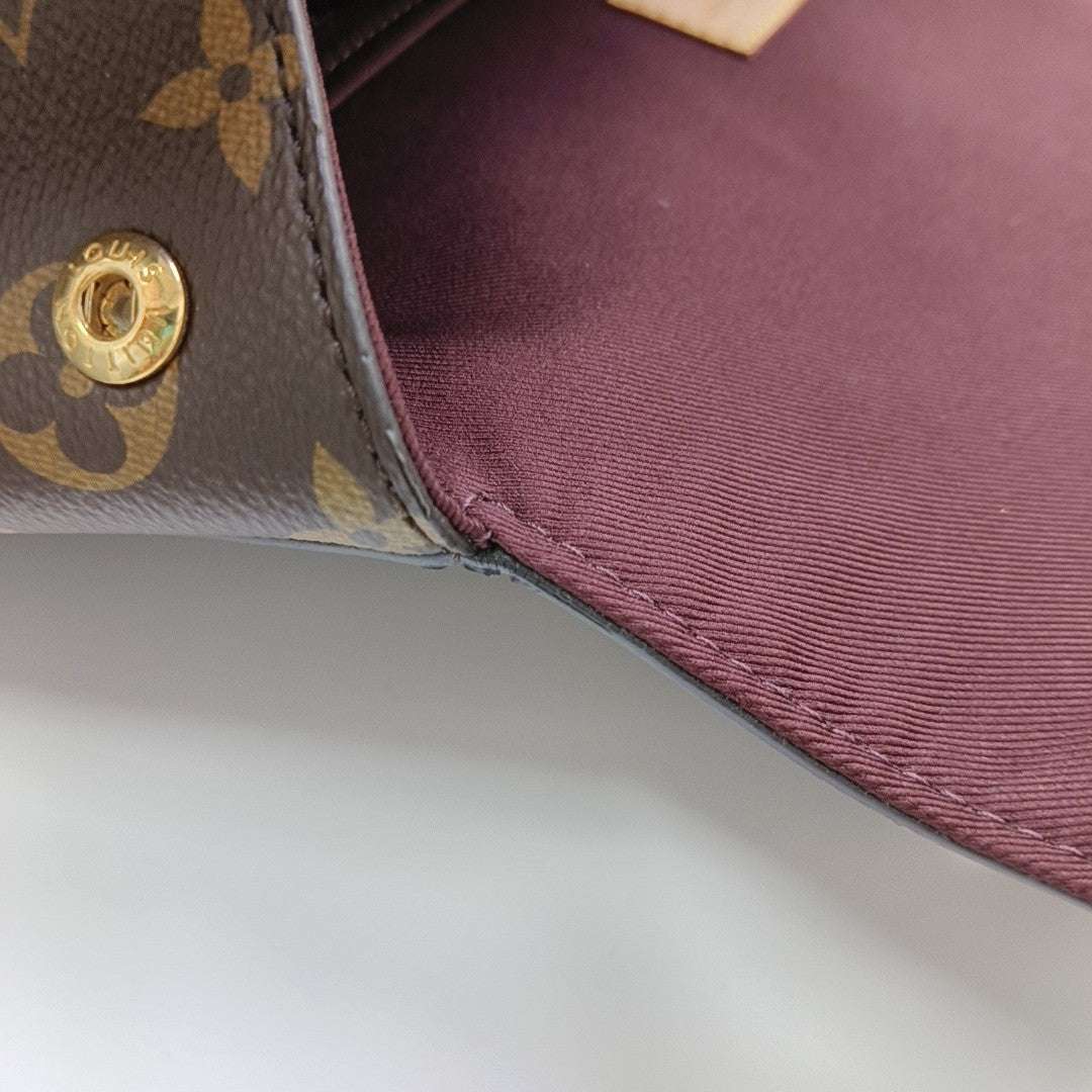 CLUNY MM Monogram Coated Canvas Brown