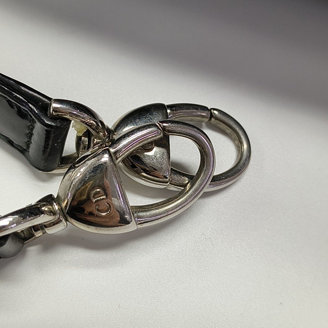 Lady Dior Medium Cannage Patent Leather Black