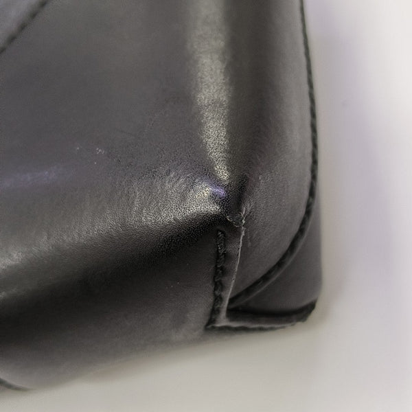 Rania Monogram Coated Canvas Black