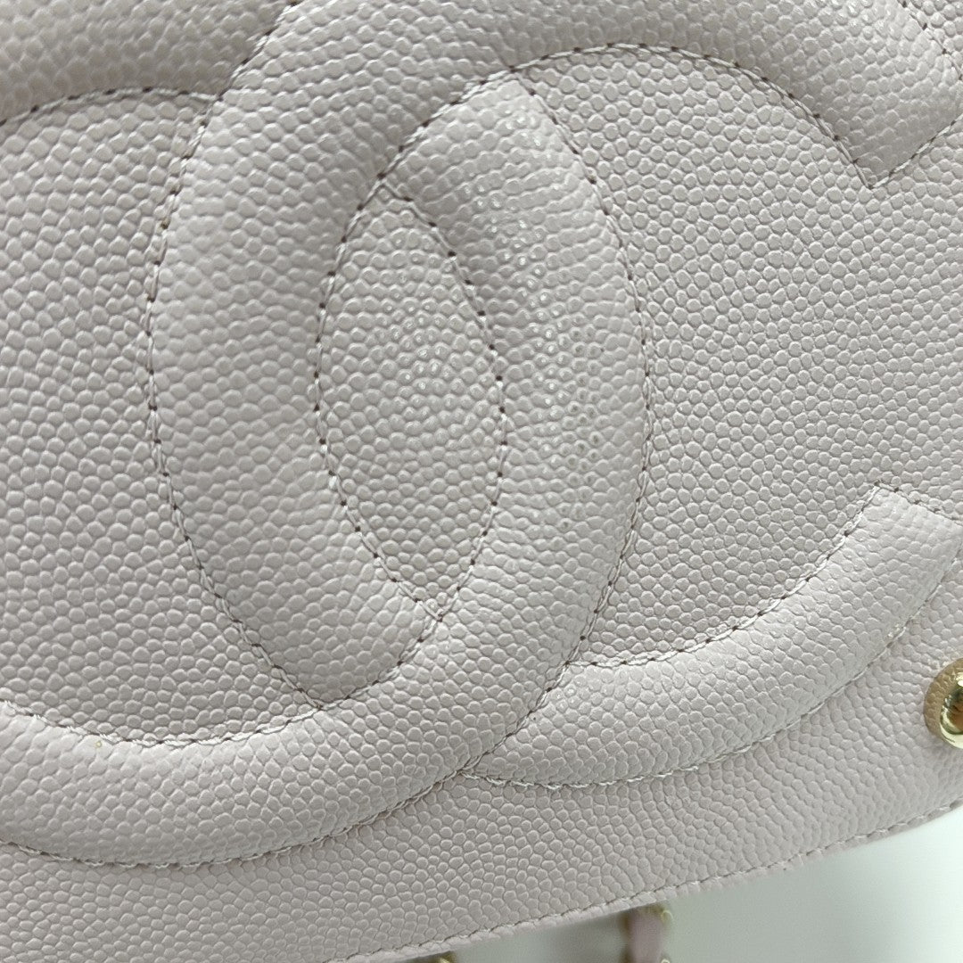TRENDY CC Quilted Grained Calfskin Pink