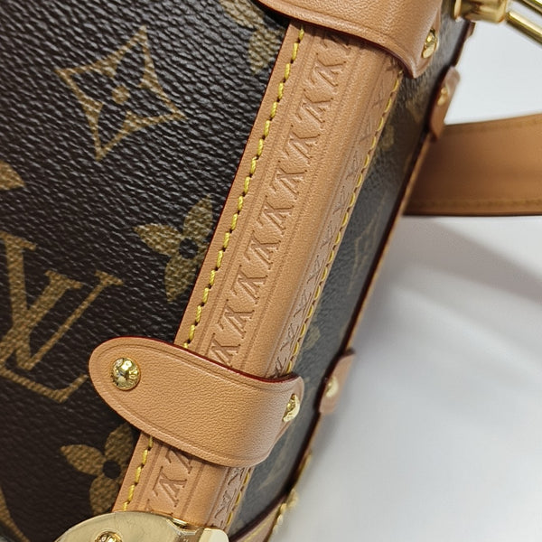 SIDE TRUNK MM Monogram Coated Canvas Brown