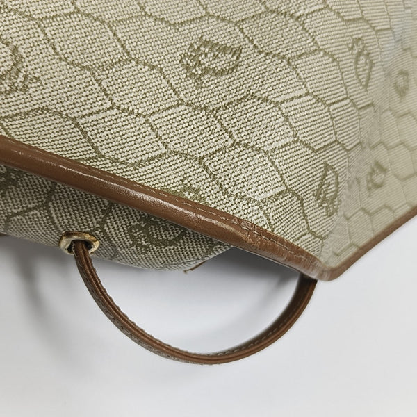 Vintage Honeycomb Coated Canvas Beige