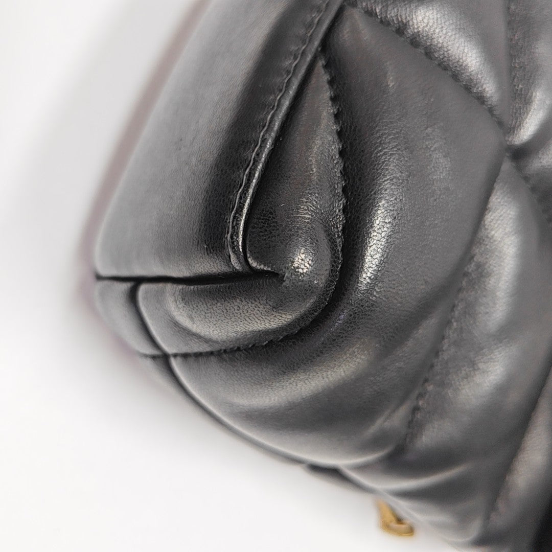 PUFFER Quilted Lambskin Black