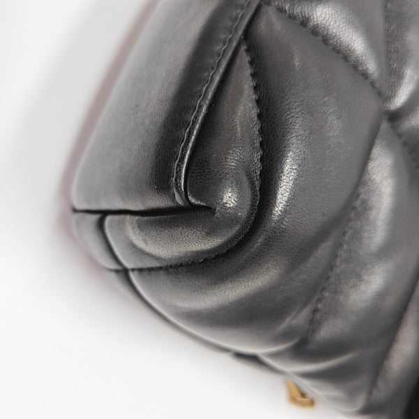 PUFFER Quilted Lambskin Black