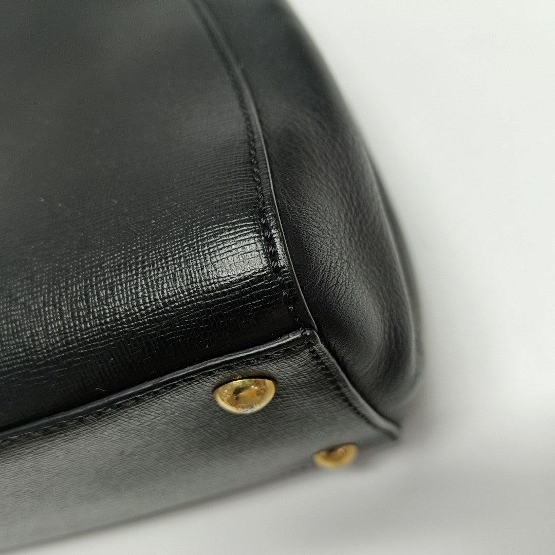 2 Jours Small Calfskin Black