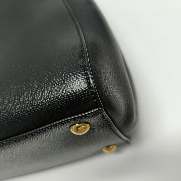2 Jours Small Calfskin Black